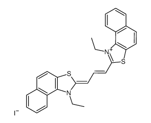 1-ethyl-2-[3-(1-ethylnaphtho[1,2-d]thiazol-2(1H)-ylidene)-1-propenyl]naphtho[1,2-d]thiazolium iodide Structure