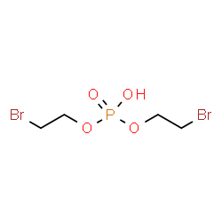 Phosphoric acid hydrogen bis(2-bromoethyl) ester Structure