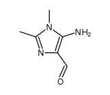 5-amino-1,2-dimethylimidazole-4-carbaldehyde结构式