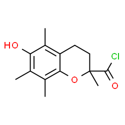 2H-1-BENZOPYRAN-2-CARBONYL CHLORIDE,3,4-DIHYDRO-6-HYDROXY-2,5,7,8-TETRAMETHYL结构式