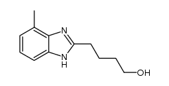 4-(4-methyl-2-benzimidazolyl)-1-butanol结构式