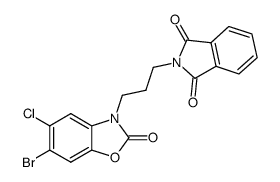 N-[3-(6-bromo-5-chloro-2-oxo-benzooxazol-3-yl)-propyl]-phthalimide Structure