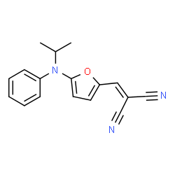 Propanedinitrile,[[5-[(1-methylethyl)phenylamino]-2-furanyl]methylene]- (9CI) structure