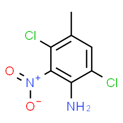 3,6-Dichloro-4-methyl-2-nitroaniline结构式