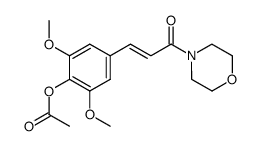 4-[3-(4-acetoxy-3,5-dimethoxy-phenyl)-acryloyl]-morpholine Structure