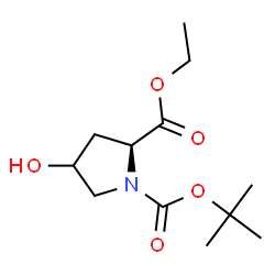 (2S)-1-TERT-BUTYL 2-ETHYL 4-HYDROXYPYRROLIDINE-1,2-DICARBOXYLATE结构式