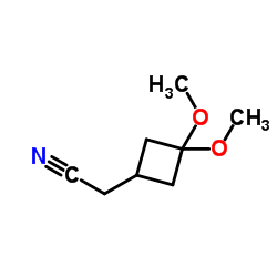 2-(3,3-dimethoxycyclobutyl)acetonitrile picture