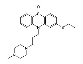 2-ethylsulfanyl-10-[3-(4-methyl-piperazin-1-yl)-propyl]-10H-phenothiazine 5-oxide结构式