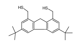 [3,6-ditert-butyl-8-(sulfanylmethyl)-9H-fluoren-1-yl]methanethiol结构式