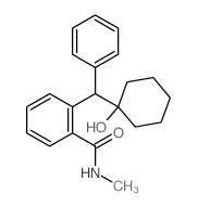 Benzamide,2-[(1-hydroxycyclohexyl)phenylmethyl]-N-methyl-结构式