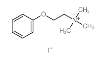 Ethanaminium,N,N,N-trimethyl-2-phenoxy-, iodide (1:1)结构式