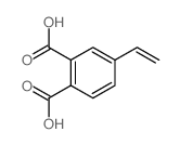 4-ethenylbenzene-1,2-dicarboxylic acid structure