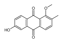 6-hydroxy-1-methoxy-2-methylanthracene-9,10-dione结构式