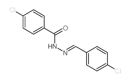 Benzoic acid,4-chloro-, 2-[(4-chlorophenyl)methylene]hydrazide结构式