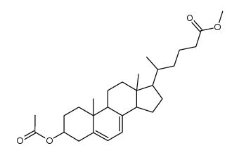 Methyl-3β-acetoxy-homochola-5,7-dien-25-oat Structure