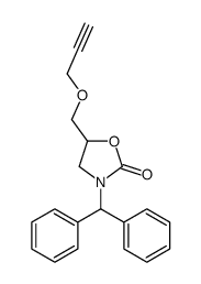 3-(Diphenylmethyl)-5-[(2-propynyloxy)methyl]-2-oxazolidinone结构式