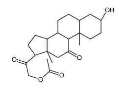 3alpha,21-dihydroxy-5alpha-pregnane-11,20-dione 21-acetate structure
