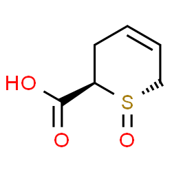 2H-Thiopyran-2-carboxylicacid,3,6-dihydro-,1-oxide,(1R,2S)-rel-(-)-(9CI) Structure