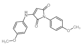 1H-Pyrrole-2,5-dione,1-(4-methoxyphenyl)-3-[(4-methoxyphenyl)amino]-结构式