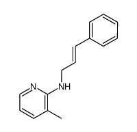 N-(3-methyl-2-pyridyl)-N-[(E)-3-phenyl-2-propenyl]amine Structure