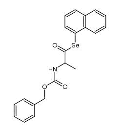 N-Benzyloxycarbonyl-DL-alanin-(1-selenonaphthyl)-ester结构式