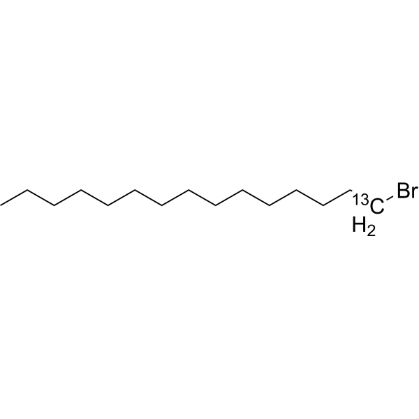 1-Bromopentadecane-1-13C结构式
