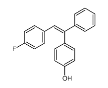 4-[(E)-2-(4-fluorophenyl)-1-phenylethenyl]phenol Structure