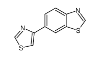 Benzothiazole, 6-(4-thiazolyl)- (8CI)结构式