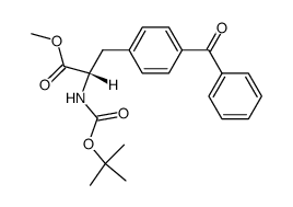 methyl (S)-3-(4-benzoylphenyl)-2-(tert-butoxycarbonylamino)propanoate结构式