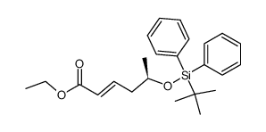 ethyl (2E,5R)-5-{[(tert-butyl)(diphenyl)silyl]oxy}hex-2-enoate Structure