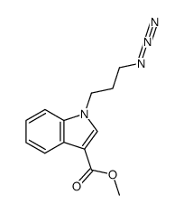 1-(3-Azidopropyl)-indole-3-carboxylic acid methyl ester Structure