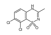 7,8-dichloro-3-methyl-4H-benzo[e][1,2,4]thiadiazine 1,1-dioxide Structure