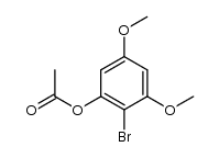 1-acetoxy-2-bromo-3,5-dimethoxy-benzene Structure