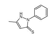 1-phenyl-3-methylpyrazol-2-in-5-thione结构式