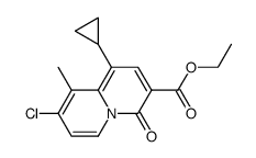 Ethyl 8-chloro-1-cyclopropyl-9-methyl-4-oxo-4H-quinolizine-3-carboxylate Structure