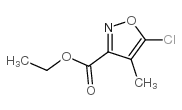 Ethyl 5-chloro-4-methylisoxazole-3-carboxylate structure