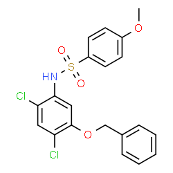 N-[5-(Benzyloxy)-2,4-dichlorophenyl]-4-methoxybenzenesulfonamide结构式