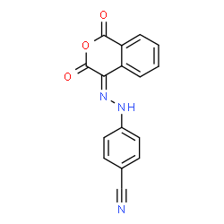 4-(2-[1,3-DIOXO-1H-ISOCHROMEN-4(3H)-YLIDEN]HYDRAZINO)BENZENECARBONITRILE structure