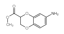 1,4-Benzodioxin-2-carboxylicacid,7-amino-2,3-dihydro-,methylester(9CI) structure