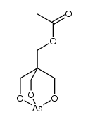 4-acetoxymethyl-2,6,7-trioxa-1-arsa-bicyclo[2.2.2]octane结构式