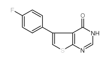 5-(4-氟苯基)-3H-噻吩并[2,3-d]嘧啶-4-酮结构式