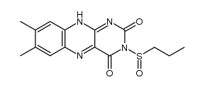 7,8-dimethyl-3-(propylsulfinyl)benzo[g]pteridine-2,4(3H,10H)-dione Structure