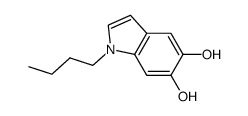 1H-Indole-5,6-diol, 1-butyl- (9CI) structure