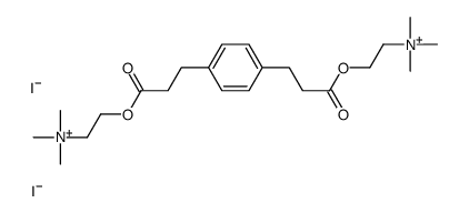 trimethyl-[2-[3-[4-[3-oxo-3-[2-(trimethylazaniumyl)ethoxy]propyl]phenyl]propanoyloxy]ethyl]azanium,diiodide结构式