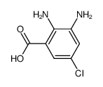 2,3-diamino-5-chlorobenzoic acid结构式