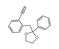 2-[(2-phenyl-1,3-dioxolan-2-yl)methyl]benzonitrile结构式