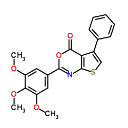 5-PHENYL-2-(3,4,5-TRIMETHOXYPHENYL)-4H-THIENO[2,3-D][1,3]OXAZIN-4-ONE picture