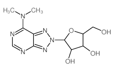 2-(5-dimethylamino-2,4,7,8,9-pentazabicyclo[4.3.0]nona-2,4,6,9-tetraen-8-yl)-5-(hydroxymethyl)oxolane-3,4-diol picture