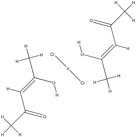 dichlorobis(pentane-2,4-dionato-O,O')vanadium结构式