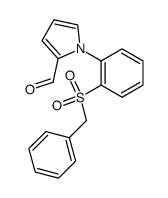 1-(2-phenylmethanesulfonyl-phenyl)-pyrrole-2-carbaldehyde结构式